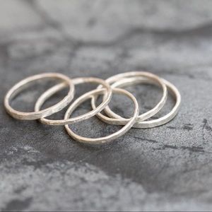 Tiny Silver Rings/ Stackable Silver Rings